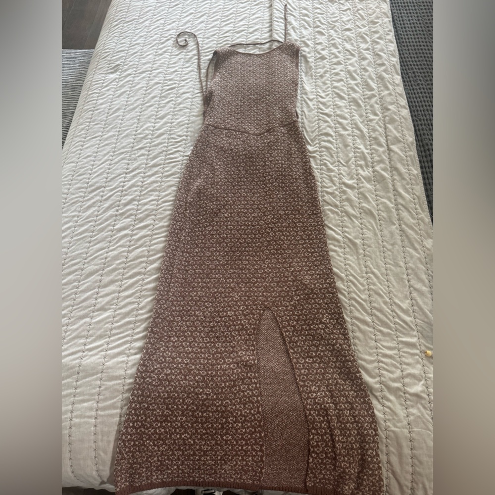 Free People strawberry roan combo Mindi dress brown sold out